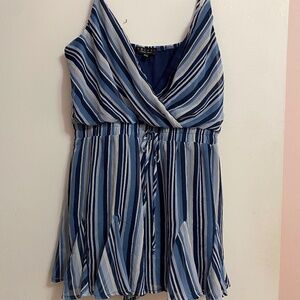 TRIXXI Blue striped romper